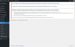 Page screenshot: Settings &rarr; WP Super Cache