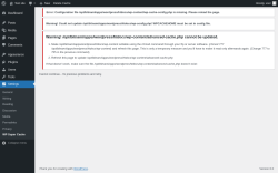 Page screenshot: Settings &rarr; WP Super Cache