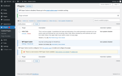 Page screenshot: Plugins &lsaquo; Test site &mdash; WordPress