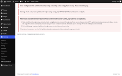 Page screenshot: Settings &rarr; WP Super Cache