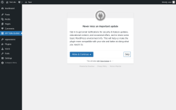 Page screenshot: WP Table Builder ‹ Test site — WordPress