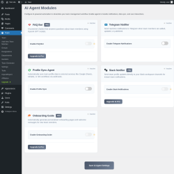 Page screenshot: Team → AI Agents