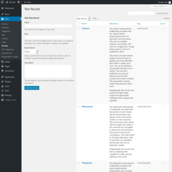 Page screenshot: Tests → Results