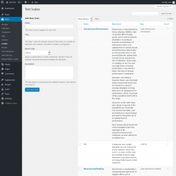 Page screenshot: Tests → Scales