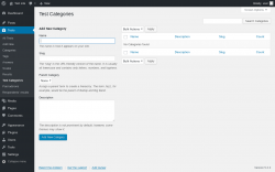 Page screenshot: Tests → Test Categories