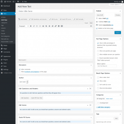 Page screenshot: Tests → Add New