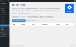 Page screenshot: TikTok Feed → Accounts