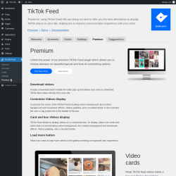 Page screenshot: TikTok Feed → Premium 