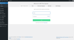 Page screenshot: Backups ‹ Test site — WordPress