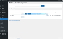 Page screenshot: Settings → WP Time Slots Booking Form
