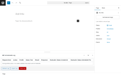 Page screenshot: Add Page ‹ Test site — WordPress
