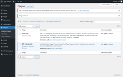 Page screenshot: Plugins ‹ Test site — WordPress