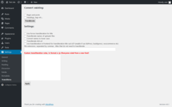 Page screenshot: Settings → Translitera