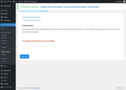 Page screenshot: WP Travel Engine → Plugin License