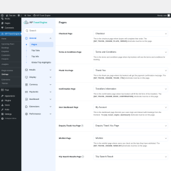Page screenshot: WP Travel Engine → Settings 