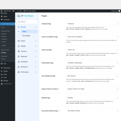 Page screenshot: WP Travel Engine → Settings 