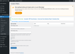 Page screenshot: Trips → Custom Filters
