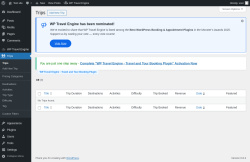 Page screenshot: Trips
