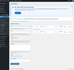 Page screenshot: Trips → Destinations