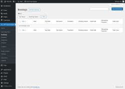 Page screenshot: WP Travel Engine → Bookings