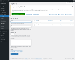 Page screenshot: Trips → Trip Types