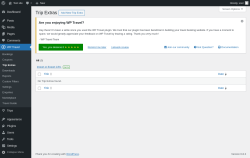Page screenshot: WP Travel → Trip Extras