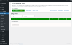 Page screenshot: WP Travel → Enquiries