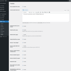 Page screenshot: Settings &rarr; Tweaks