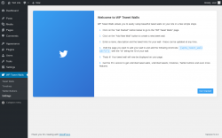 Page screenshot: WP Tweet Walls &rarr; Settings