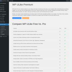 Page screenshot: WP ULike → Go Pro