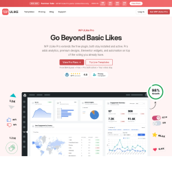 Page screenshot: WP ULike &rarr; Go Pro
