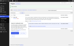 Page screenshot: Plugins &lsaquo; Test site &mdash; WordPress