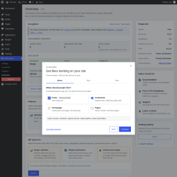 Page screenshot: WP ULike &rarr; Overview