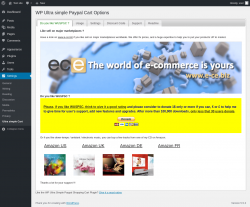 Page screenshot: Settings &rarr; Ultra simple Cart