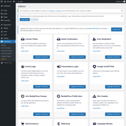 Page screenshot: ProfilePress → Addons