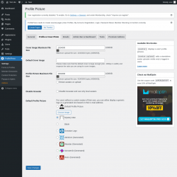 Page screenshot: ProfilePress → Profile & Cover Photo