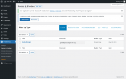 Page screenshot: ProfilePress → Forms & Profiles