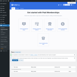 Page screenshot: ProfilePress → Membership Plans