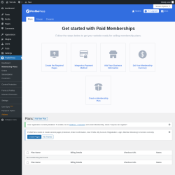 Page screenshot: ProfilePress → Membership Plans