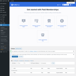 Page screenshot: ProfilePress &rarr; Orders
