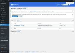 Page screenshot: ProfilePress &rarr; Member Directories