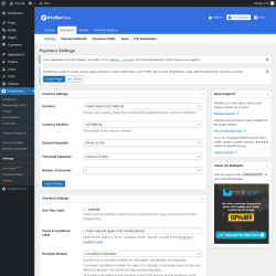 Page screenshot: ProfilePress &rarr; Settings &rarr; 
                        Payments                    