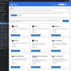 Page screenshot: ProfilePress &rarr; Addons