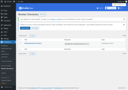 Page screenshot: ProfilePress &rarr; Member Directories