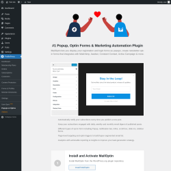 Page screenshot: ProfilePress &rarr; Popups & Optins