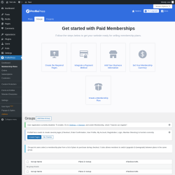 Page screenshot: ProfilePress &rarr; Membership Plans &rarr; 
                        Groups                    