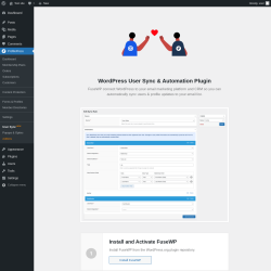 Page screenshot: ProfilePress &rarr; User Sync&nbsp;NEW