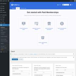 Page screenshot: ProfilePress &rarr; 
                        Export                    