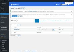 Page screenshot: ProfilePress &rarr; Forms & Profiles