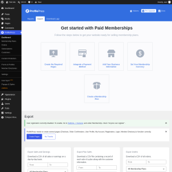 Page screenshot: ProfilePress &rarr; 
                        Export                    